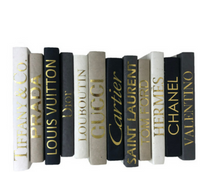 Load image into Gallery viewer, Decorative Books: Gold Lettering on Neutral Spine
