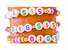 Load image into Gallery viewer, Big Sis, Lil Sis gold filled bracelet
