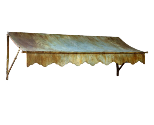 Aged Metal Awning