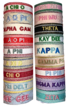 Load image into Gallery viewer, Sorority Woven Tassel Bracelets
