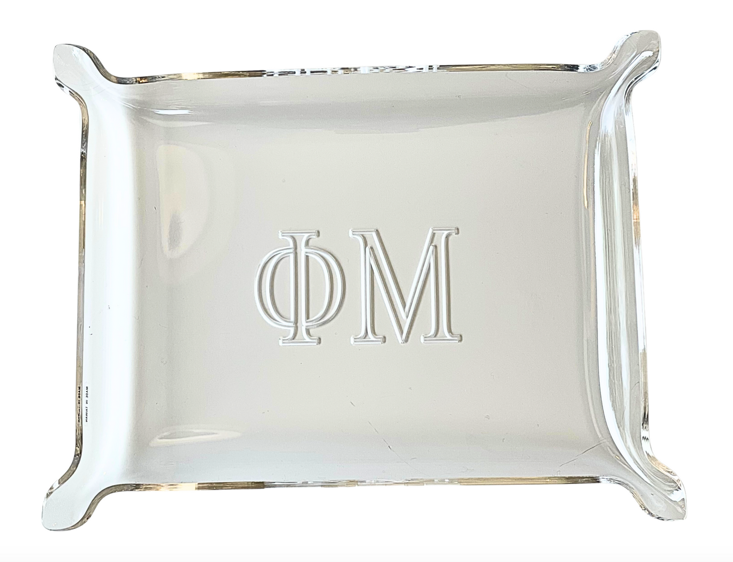 Sorority Acrylic Catchall Tray