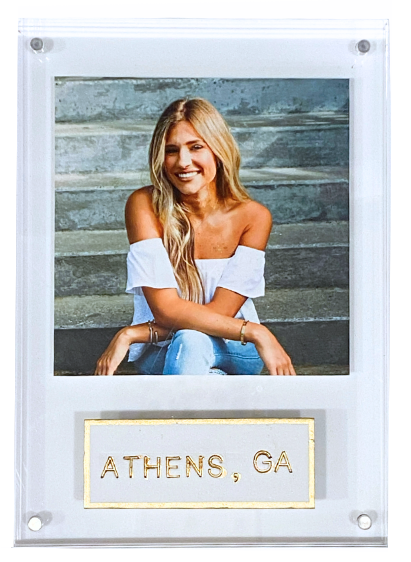 Bulldog & Athens themed Acrylic Frame