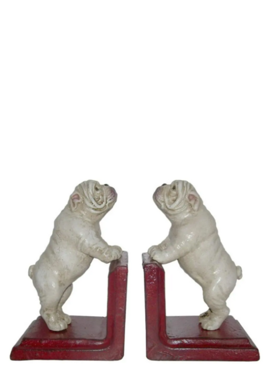 Cast Iron Bulldog Bookends