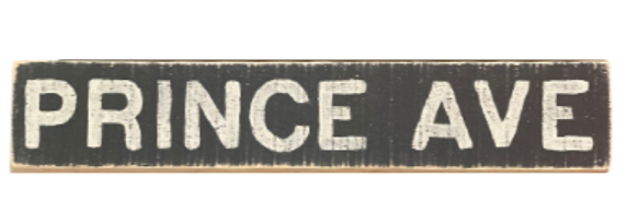 Classic City Distressed Black Board Art