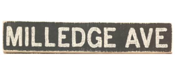 Classic City Distressed Black Board Art