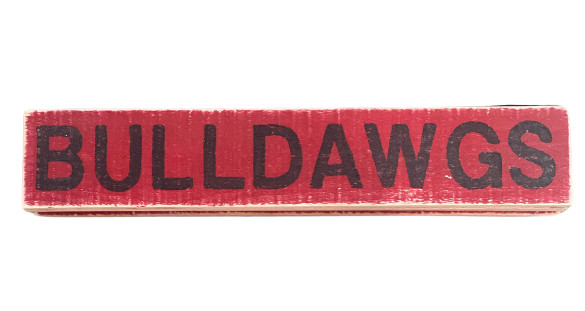 UGA Themed Wooden Distressed Signs