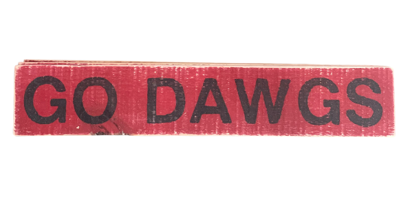 UGA Themed Wooden Distressed Signs