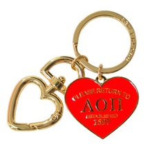 Load image into Gallery viewer, &#39;Return To&#39; Sorority Heart Key Ring
