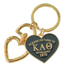 Load image into Gallery viewer, &#39;Return To&#39; Sorority Heart Key Ring
