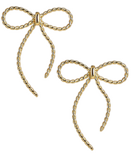 Load image into Gallery viewer, Tory Gold Bow Earring
