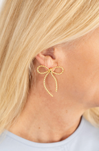 Load image into Gallery viewer, Tory Gold Bow Earring
