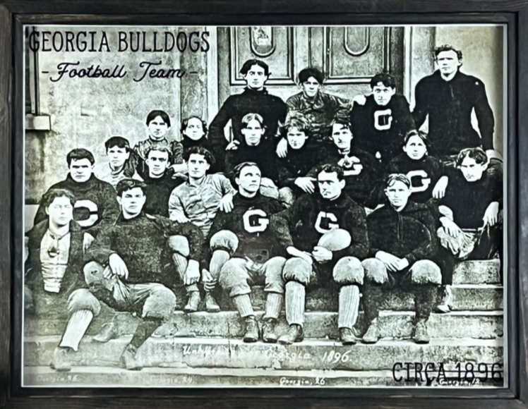 Georgia Football 1896 Team Photo Backlit