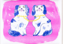 Load image into Gallery viewer, Dogs Risograph Print
