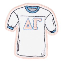 Sorority Jersey Shaped Decal