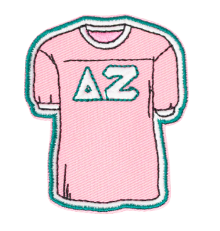Sorority Jersey Shaped Decal