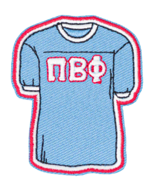 Sorority Jersey Shaped Decal