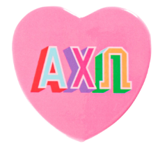 Sorority Heart Button