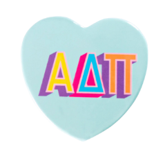 Sorority Heart Button
