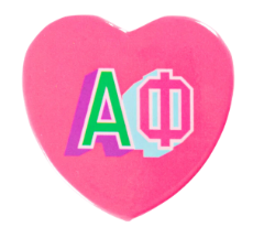 Sorority Heart Button