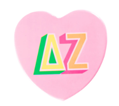 Sorority Heart Button