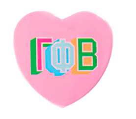 Sorority Heart Button