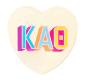 Sorority Heart Button