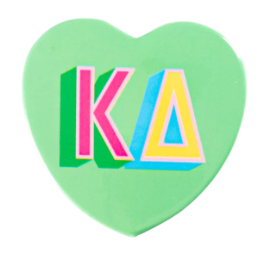 Sorority Heart Button