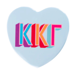 Sorority Heart Button