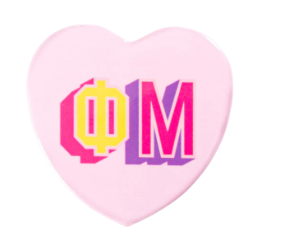 Sorority Heart Button