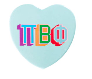 Sorority Heart Button