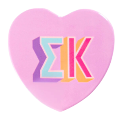 Sorority Heart Button