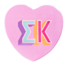 Load image into Gallery viewer, Sorority Heart Button
