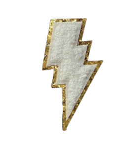 Small Lightning Bolt Patch