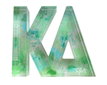 Load image into Gallery viewer, Sorority Watercolor Acrylic Shelf Letters
