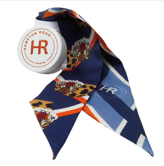 Orange And Blue Tiger Twilly Easy Tiger (Navy) Twilly Set – The Avenue main image 3