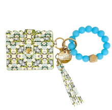 Load image into Gallery viewer, Petunia Keychain Wristlet Wallet
