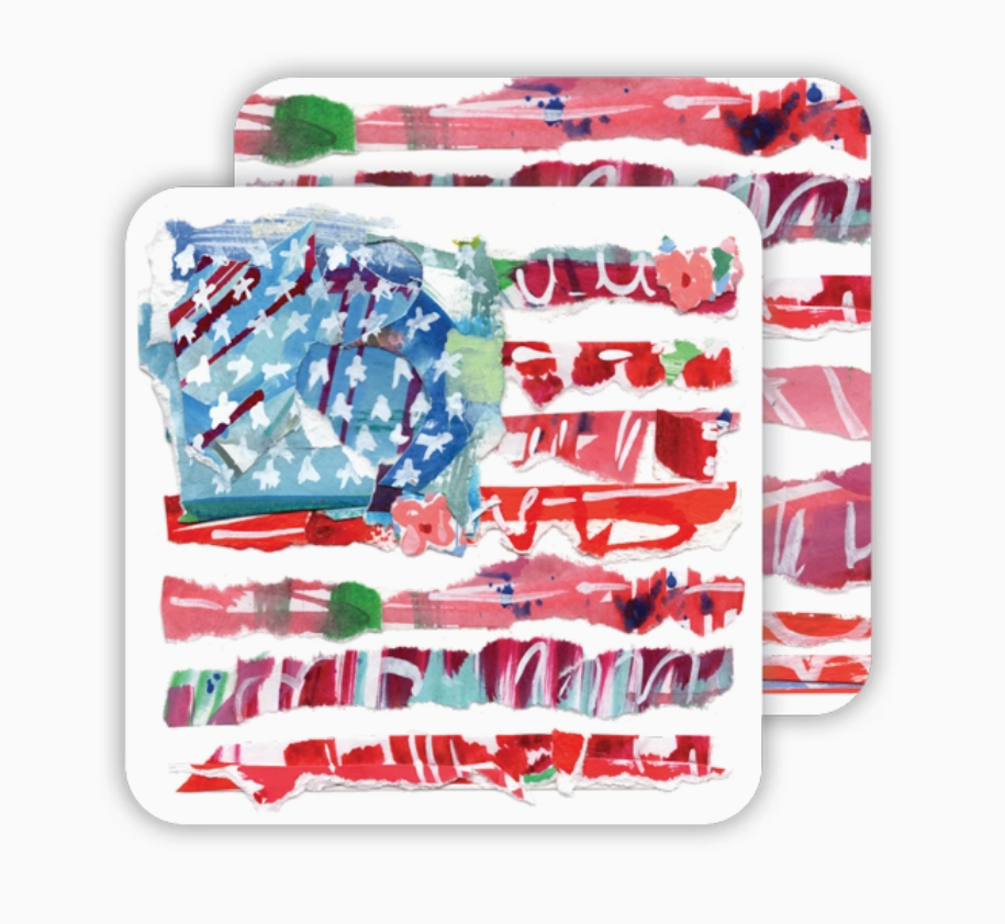 American Flag Coasters