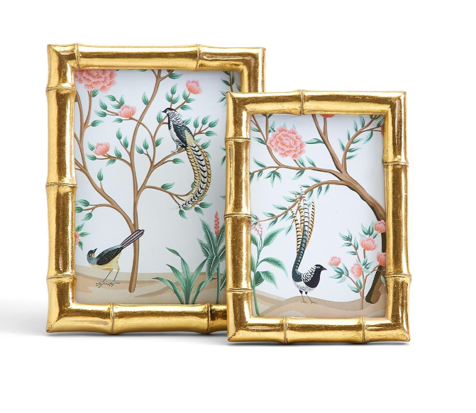 Gold Faux Bamboo Photo Frame