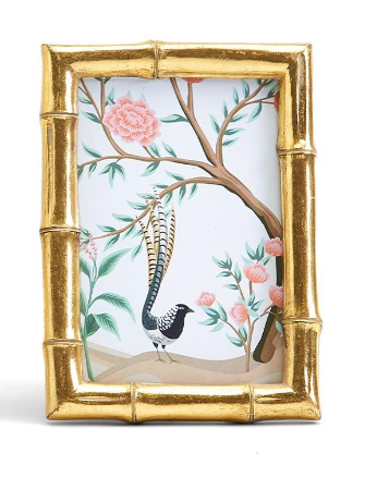 Gold Faux Bamboo Photo Frame