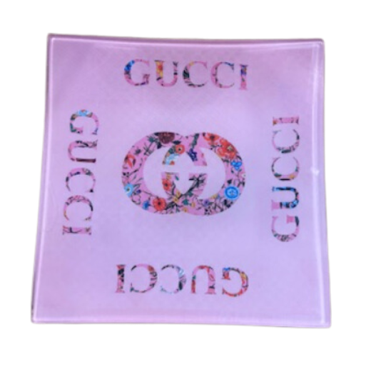 Pink GG Square Tray