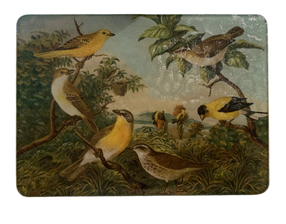 Birds Glass Cutting Board