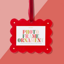 Load image into Gallery viewer, Picture Frame Mini Ornament: Red
