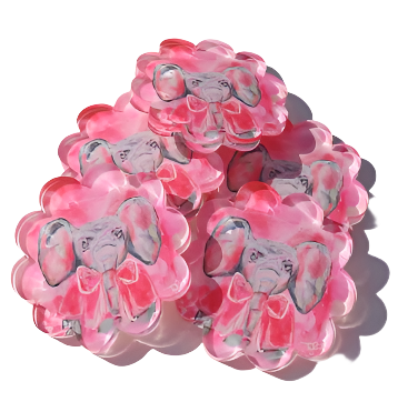 Tuscaloosa Scalloped Acrylic Coaster