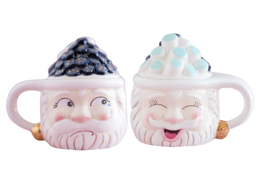 Glitterville Papa Noel Naughty & Nice Mug