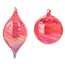 Load image into Gallery viewer, Pink Blown Glass Ornament
