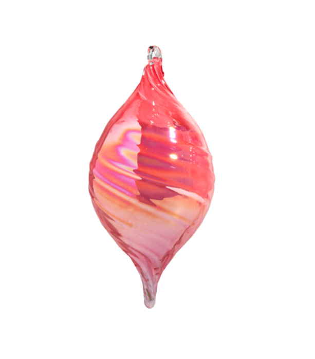 Pink Blown Glass Ornament