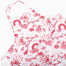 Load image into Gallery viewer, Santa Toile Pompom Apron
