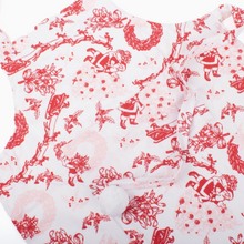 Load image into Gallery viewer, Santa Toile Pompom Apron
