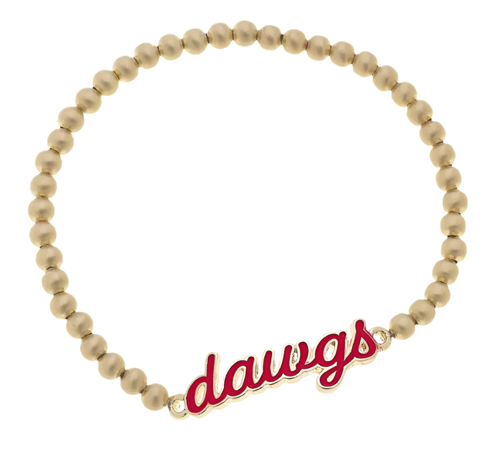 Dawgs Enamel Script Stretch Bracelet