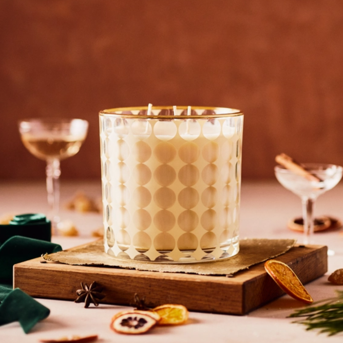 Rewined Holiday Magnum Poinsettia Candle
